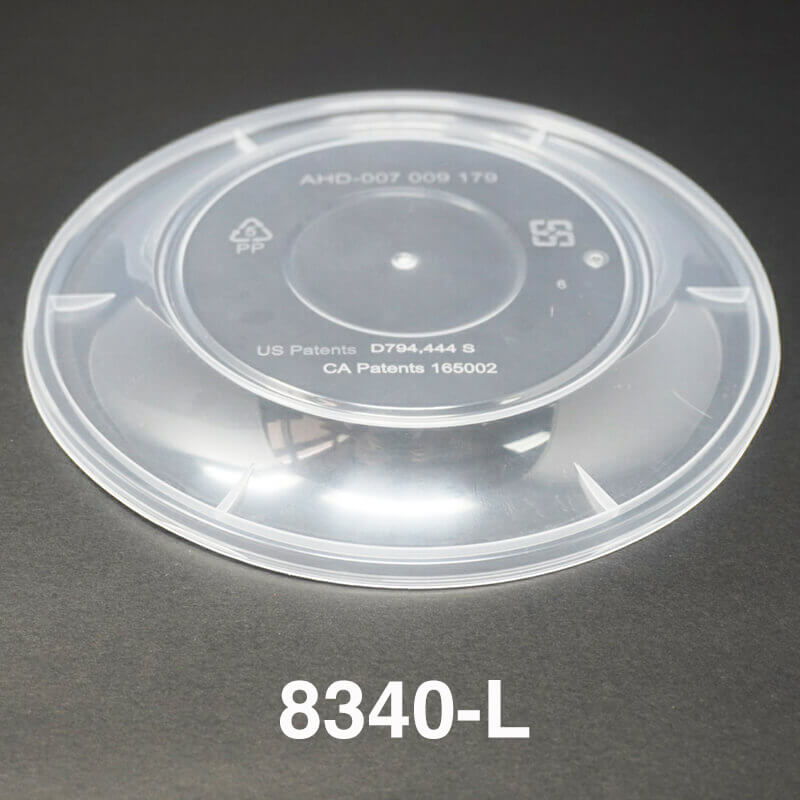 Round White Plastic Container Set 32 oz. (729) - 150/Case 
