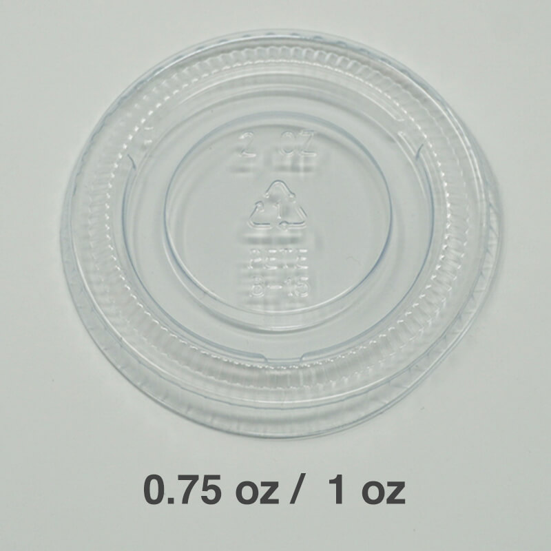 Case of 2500 Pack] 0.75oz /1oz Plastic Clear Portion Cups, Souffle