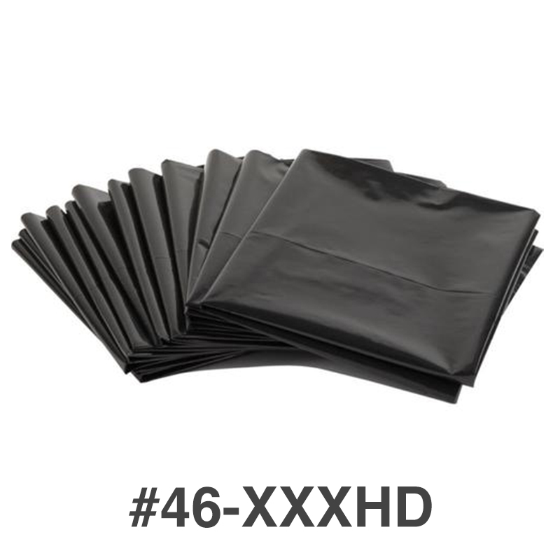 10] Garbage Bags Black XXXHD 46 Gallon – EcoQuality Store