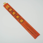 SD 9" Conjoined Bamboo Chopstick With Red Sleeve - 600/Case