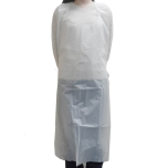 WS 28" X 46" White Poly Apron - 25/Box - 10 Boxes/Case