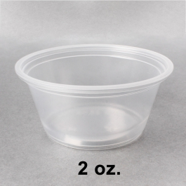 Dart 2 oz. Clear Plastic Portion Cup (Not Combo) - 2500/Case